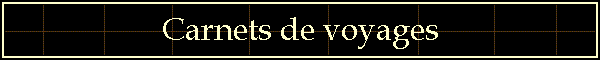 Carnets de voyages